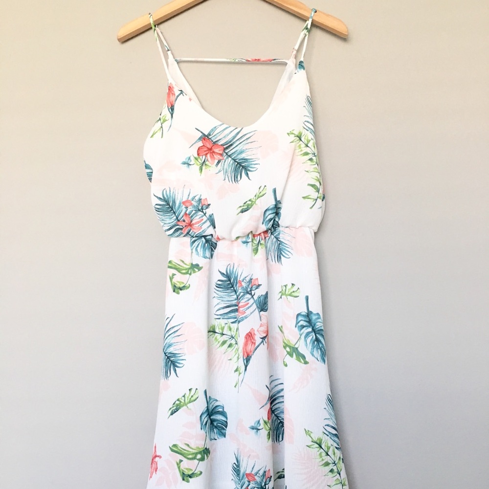 Ivory Floral Dress